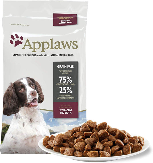 Applaws Complete and Grain Free Dry Dog Food Small/Medium breed Adult Chicken with Lamb 2 kg?9100943