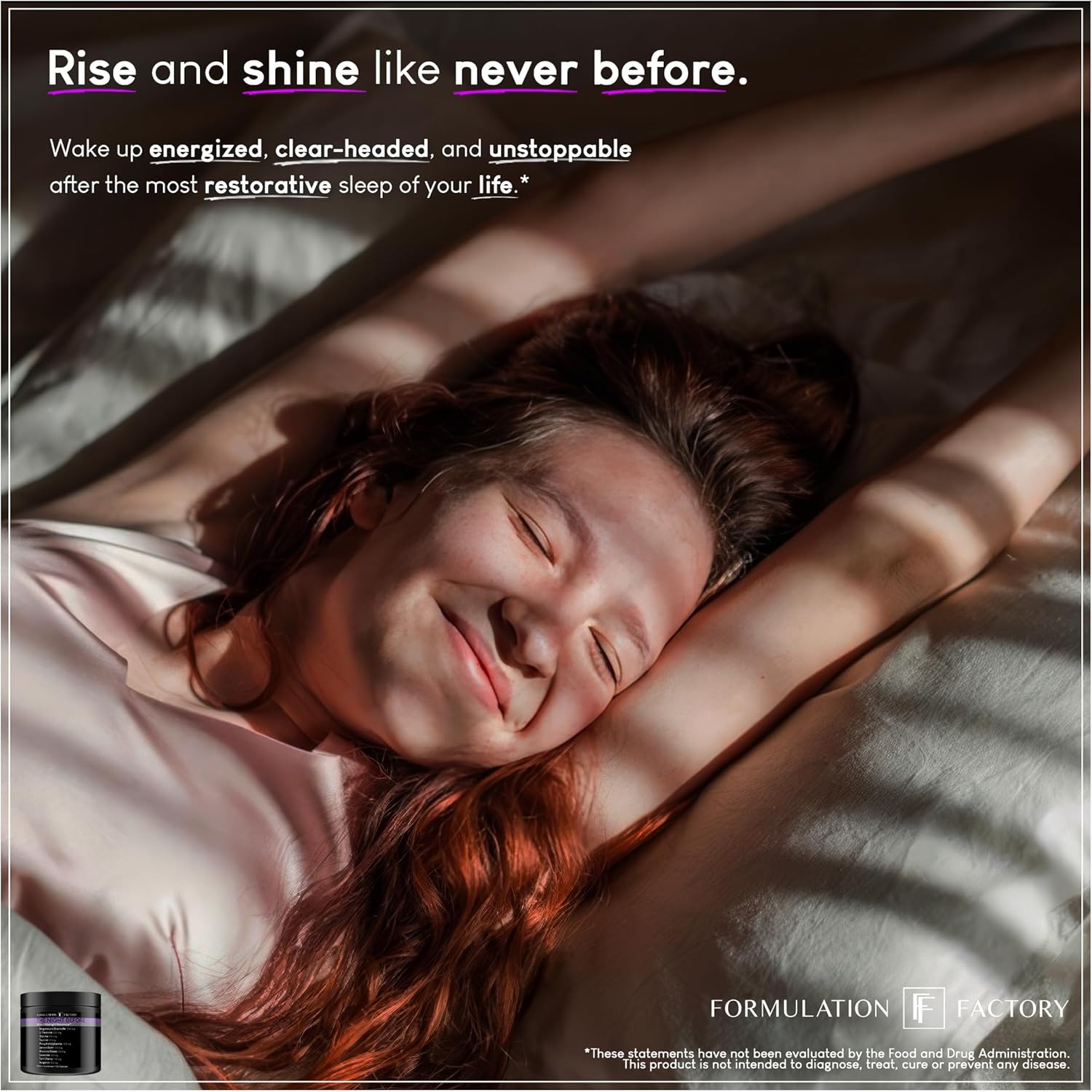 The Night Before 10-In-1 Midnight Maximizer, Sleep Aid, Stress Relief, Cognition, Relaxation, Recovery, Magnesium Glycinate, L-Theanine, Glycine, Taurine, Lemon Balm, Rhodiola, Lavender (2 Months)