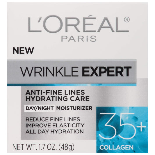L'Oreal Paris Wrinkle Expert 35+ Anti-Aging Face Moisturizer With Collagen 1.7 Oz
