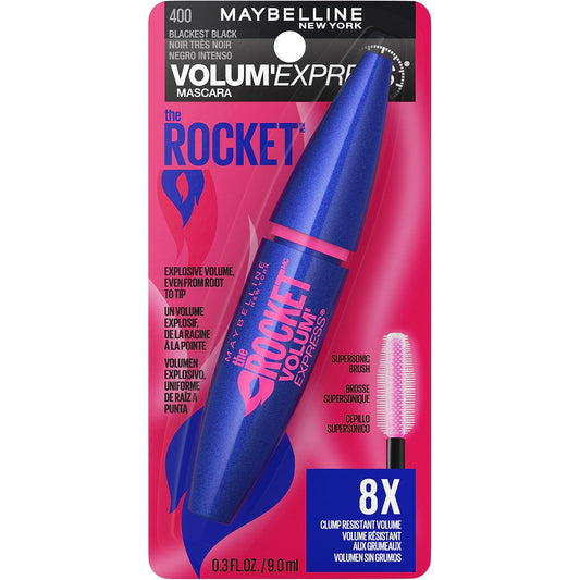 Maybelline Volum' Express Falsies Push Up Angel Washable Mascara, Blackest Black, 1 Count