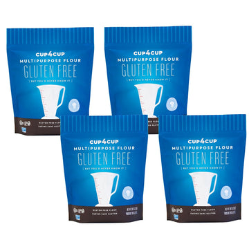 Cup4Cup Multipurpose Flour, 2 Pounds, Certified Gluten Free Flour, 1:1 All Purpose Flour Substitution, Non-Gmo, Kosher, Made In The Usa, 4-Pack