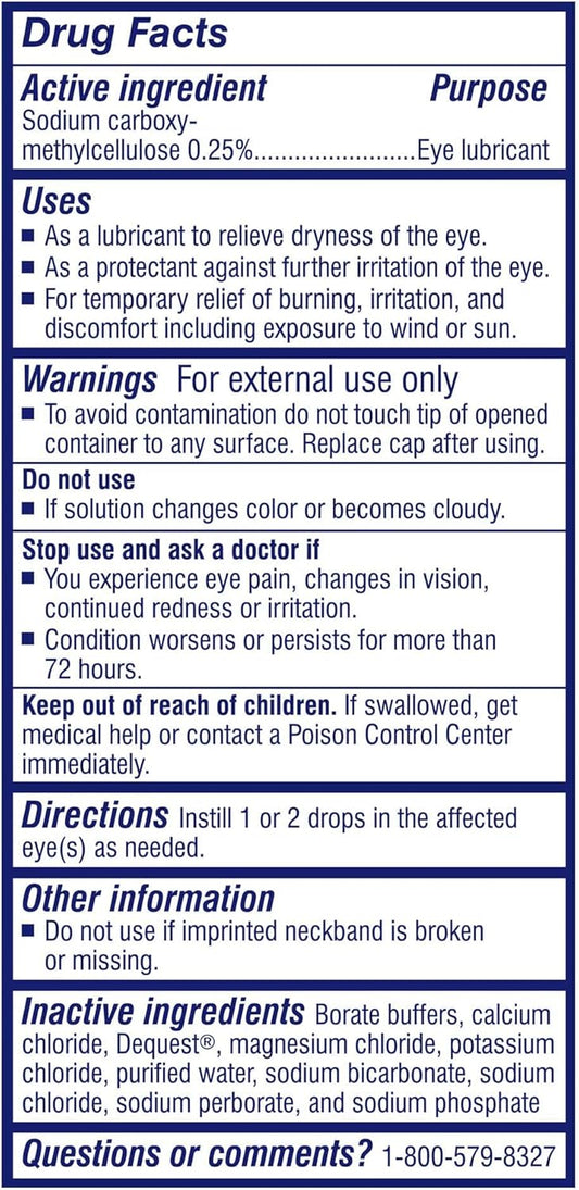 Theratears Dry Eye Therapy Eye Drops For Dry Eyes, 0.5 Fl Oz