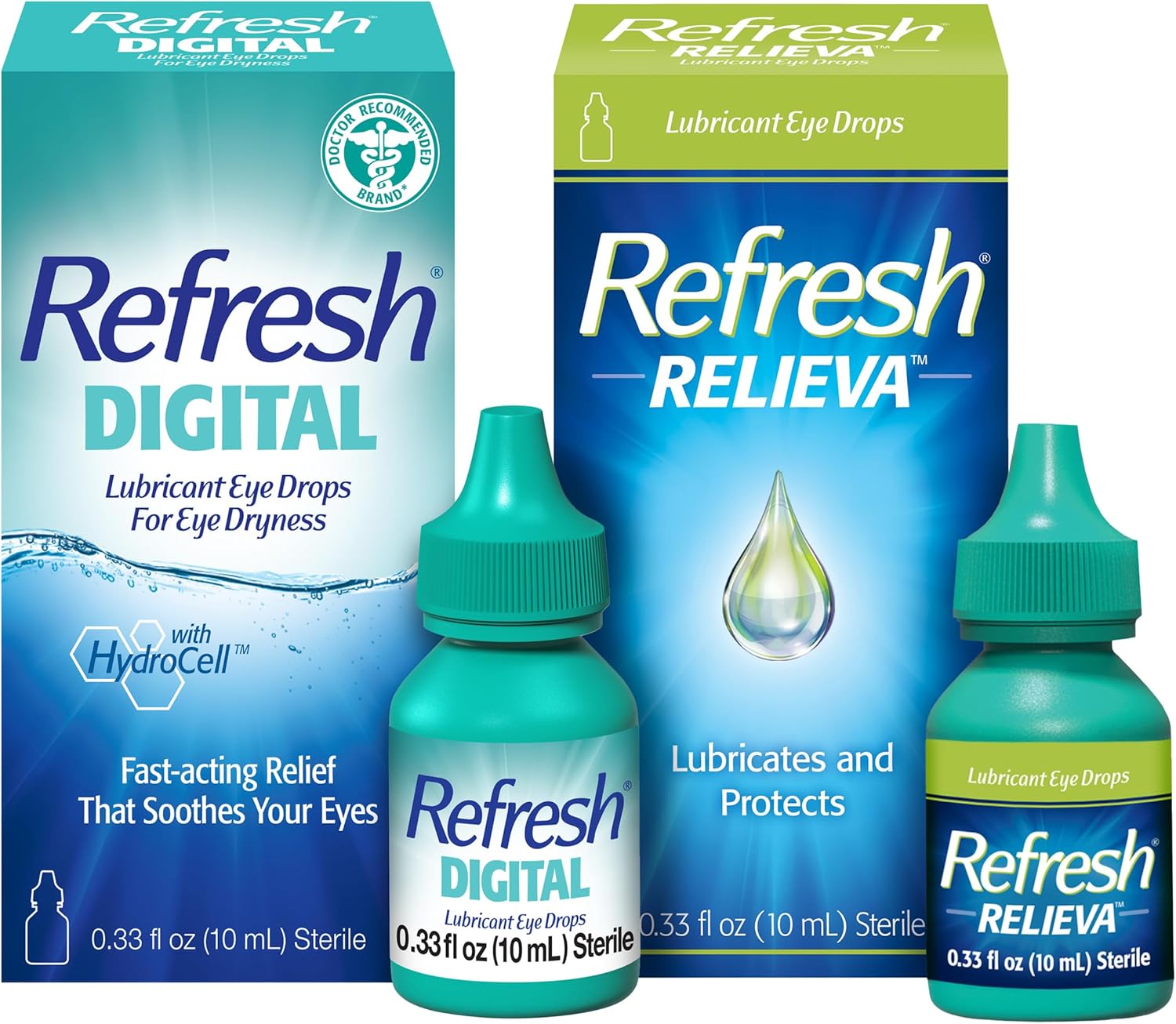 Refresh Relieva Lubricant Eye Drops (0.33 Fl Oz) Digital Lubricant Eye Drops (0.33 Fl Oz)