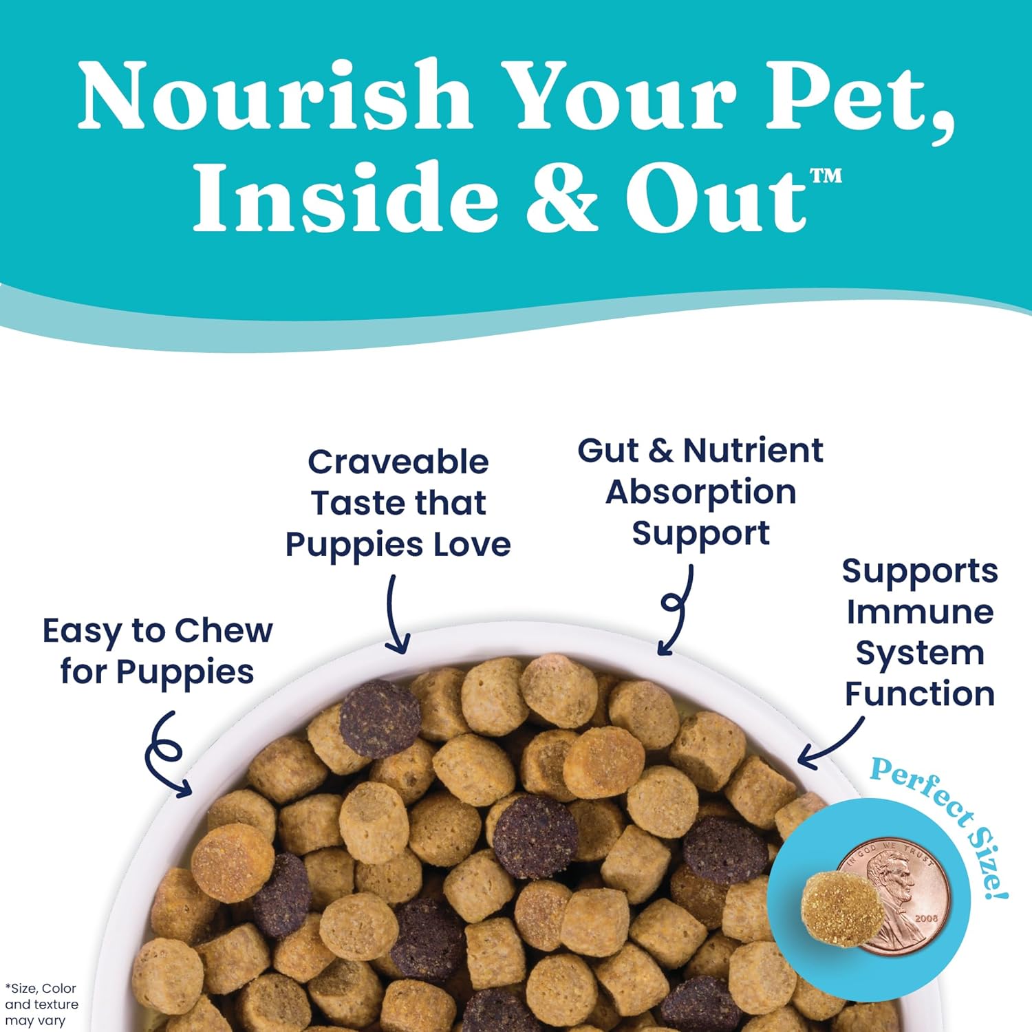 Solid Gold Large Breed Puppy Food w/Nutrientboost - Made with Real Bison, Oatmeal & Barley - Wolf Cub Whole Grain Puppy Food for Large Breed for Healthy Growth and Balanced Nutrition - 3.75 LB Bag : Pet Supplies