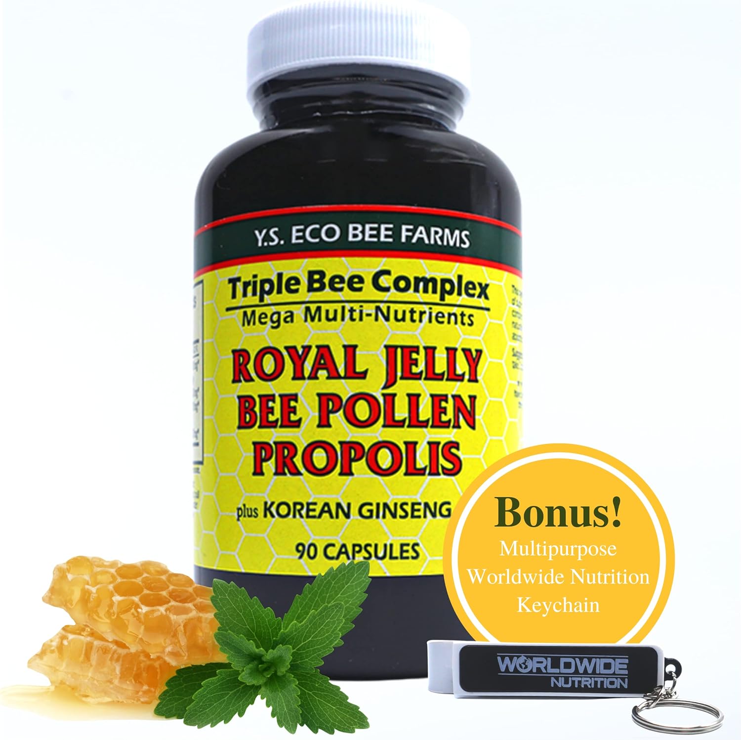 Worldwide Nutrition Y.S. Eco Bee Farms Triple Bee Complex Royal Jelly