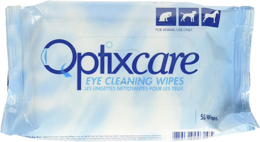 Optixcare 50 Count Eye Cleaning Wipes for Animals