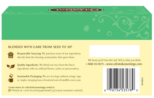 Celestial Seasonings Herbal Tea, Sleepytime Mint, Caffeine Free Sleep Tea, 20 Tea Bags (Pack Of 6)