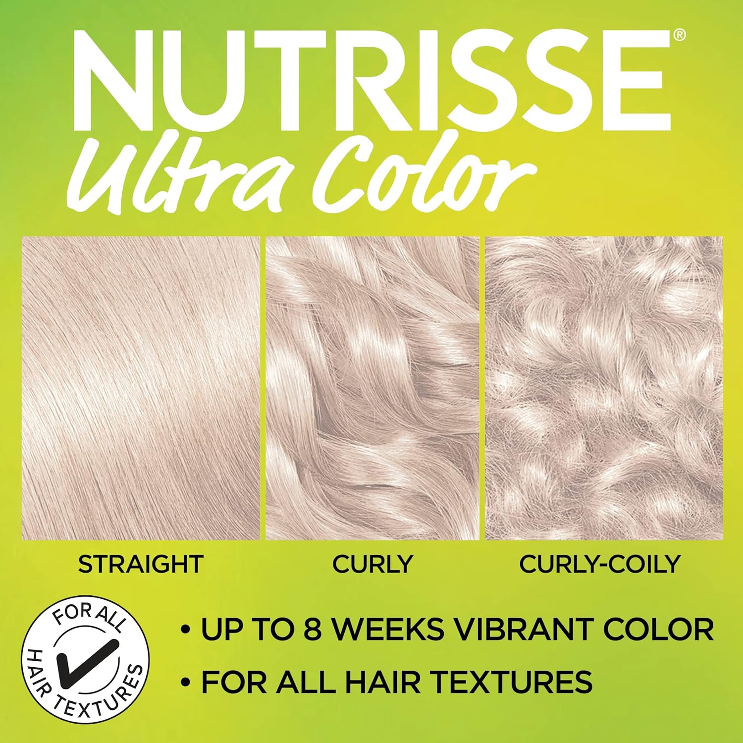 Garnier Hair Color Nutrisse Ultra Color Nourishing Creme, PL1 Lightest Platinum (Coconut) Permanent Hair Dye, 1 Count (Packaging May Vary) : Beauty & Personal Care