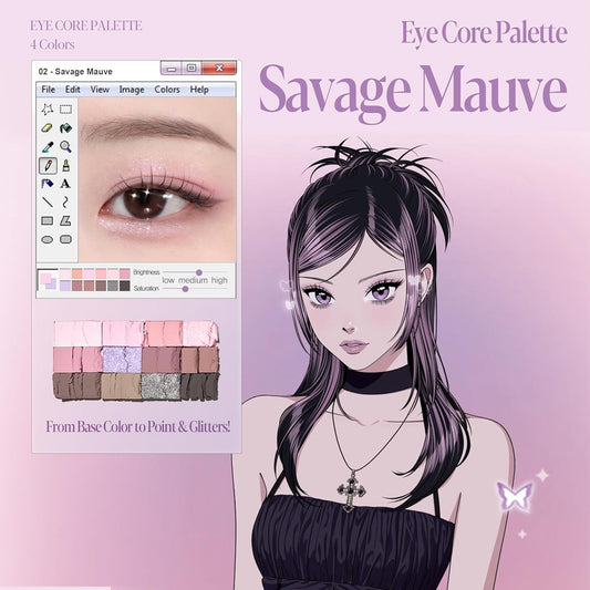 Espoir Eye Core Palette #2 Savage Mauve | 12 Versatile Colors For Various Uses | Summer Cool Tone Eyeshadow Palette With Mauve-Based Shades For A Vibrant Eye Makeup Look