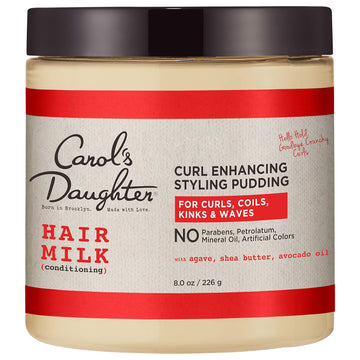 Carol’S Daughter Hair Milk Styling Pudding For Curls, Coils And Waves, With Agave And Avocado Oil, Paraben Free Defining Curl Cream, 8 Oz