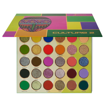 Juvia'S Place Culture 2 - Eye Shadow Palette 30 Colors, Long Lasting High Pigment Rich Glitter Natural Smoky Tones Matte Brown Neutral & Shimmering Metallic Makeup Non Fading Beauty Rich Glam