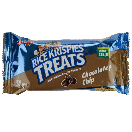 Rice Krispies Treats Marshmallow Snack Bars, Made With Whole Grain, Kids Snacks, Chocolatey Chip (80 Bars)