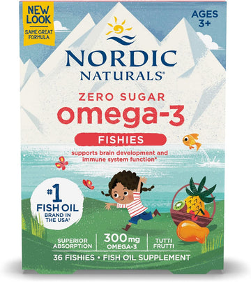 Nordic Naturals Nordic Omega-3 Fishies, Tutti Frutti - 36 Fishies - 30