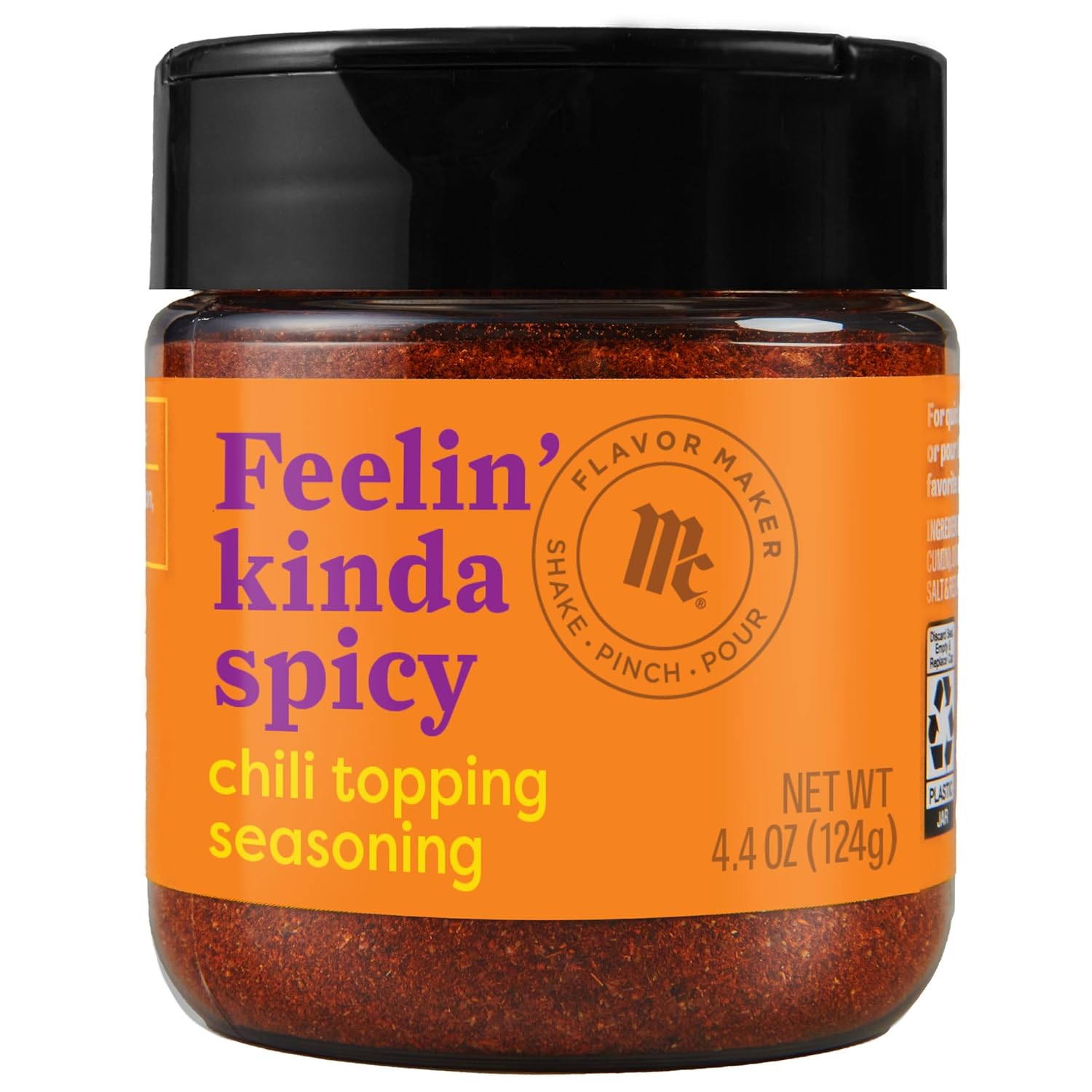 Mccormick Chili Topping Seasoning, Flavor Maker, 4.4 Oz