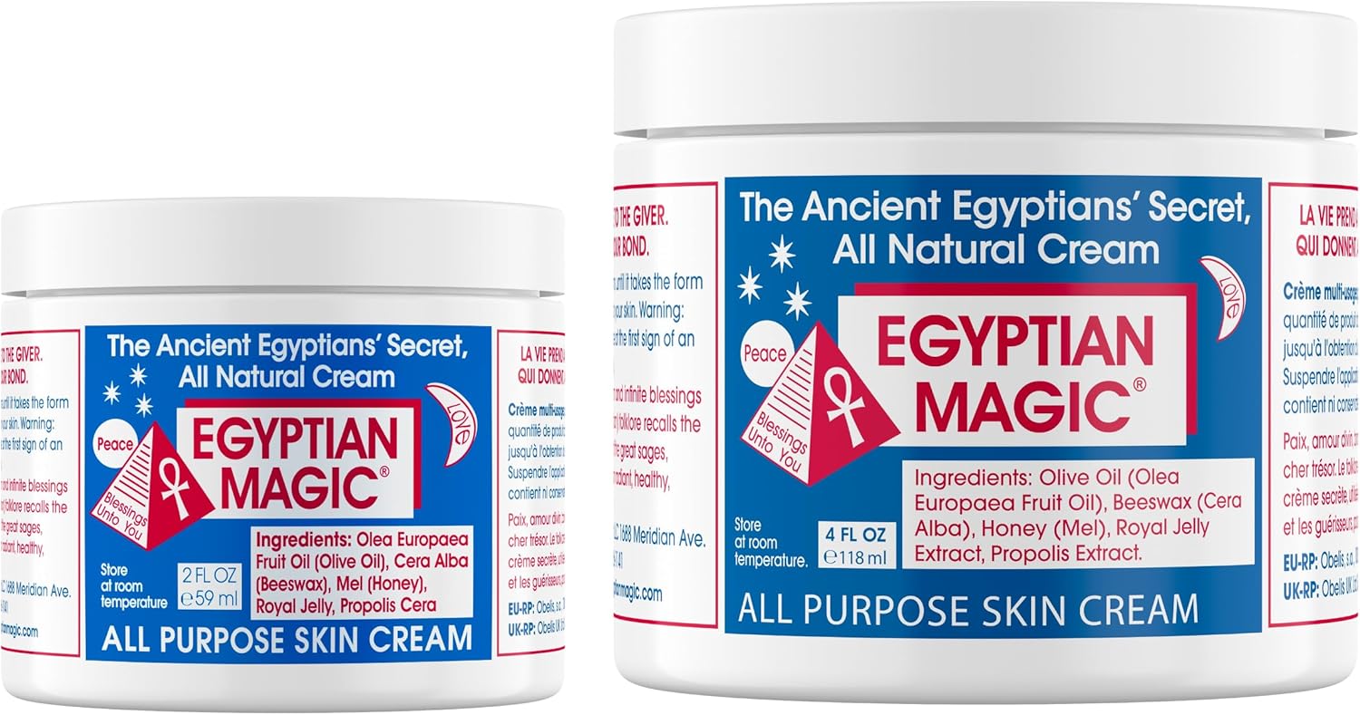 Egyptian Magic All Purpose Skin Cream, 118 Ml Regular Jar + 59Ml Travel Jar