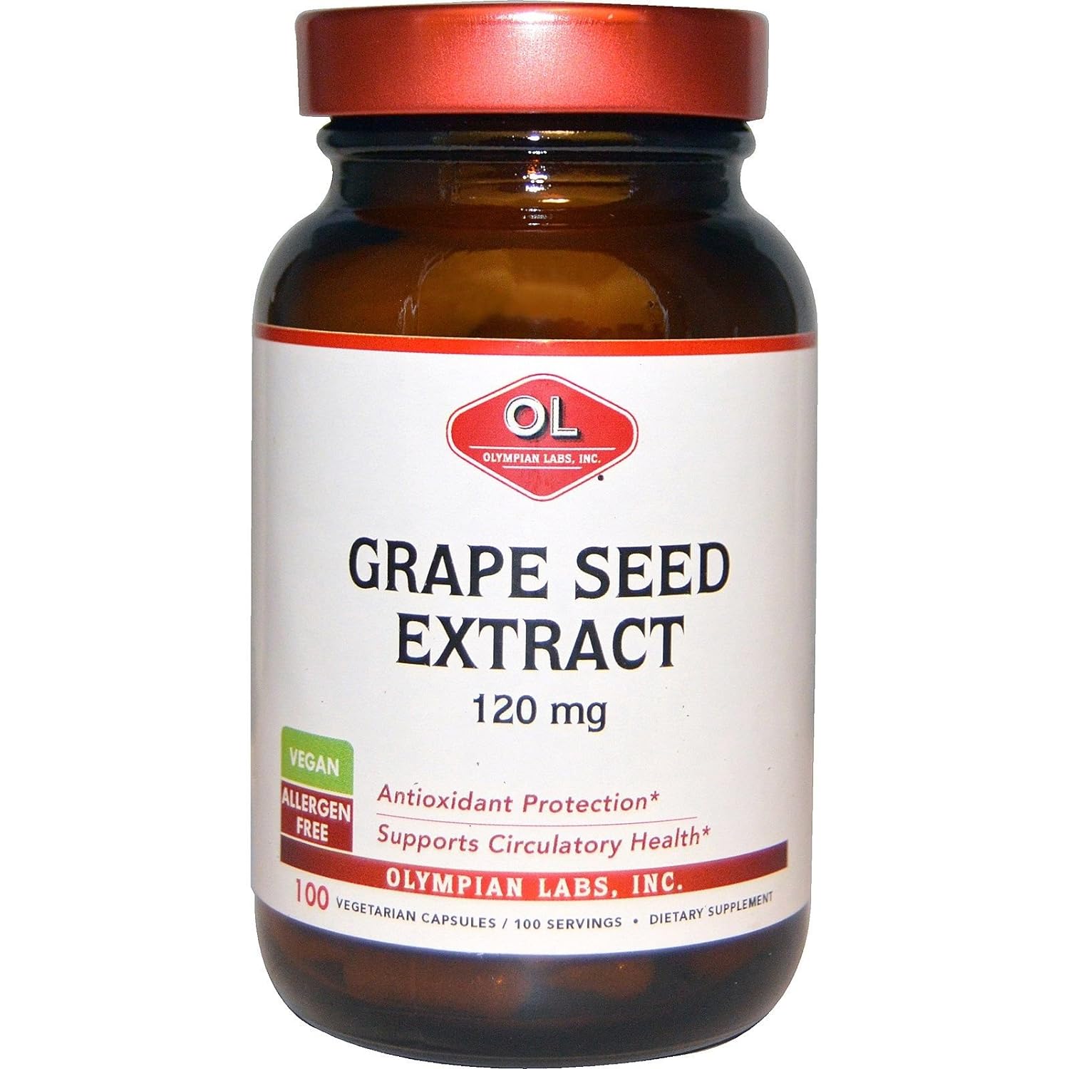 Olympian Labs Grape Seed Extract 400 Mg, 100 ct : Health & Household