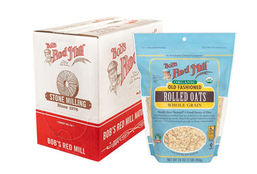 Bob's Red Mill Organic Old Fashioned Rolled Oats, 16-ounce (Pack of 4)