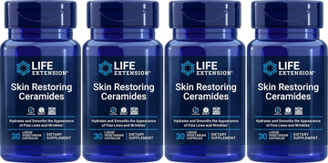 Life Extension Skin Restoring Ceramides, 30 ct (Pack of 4)