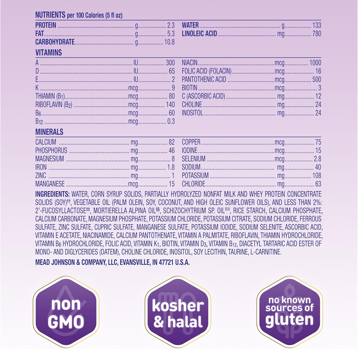 Enfamil Neuropro Gentlease Baby Formula, Infant Formula Nutrition, Brain And Immune Support With Dha, Proven To Reduce Fussiness, Crying, Gas And Spit-Up In 24 Hours, Liquid Bottle, 2 Oz, 48 Total