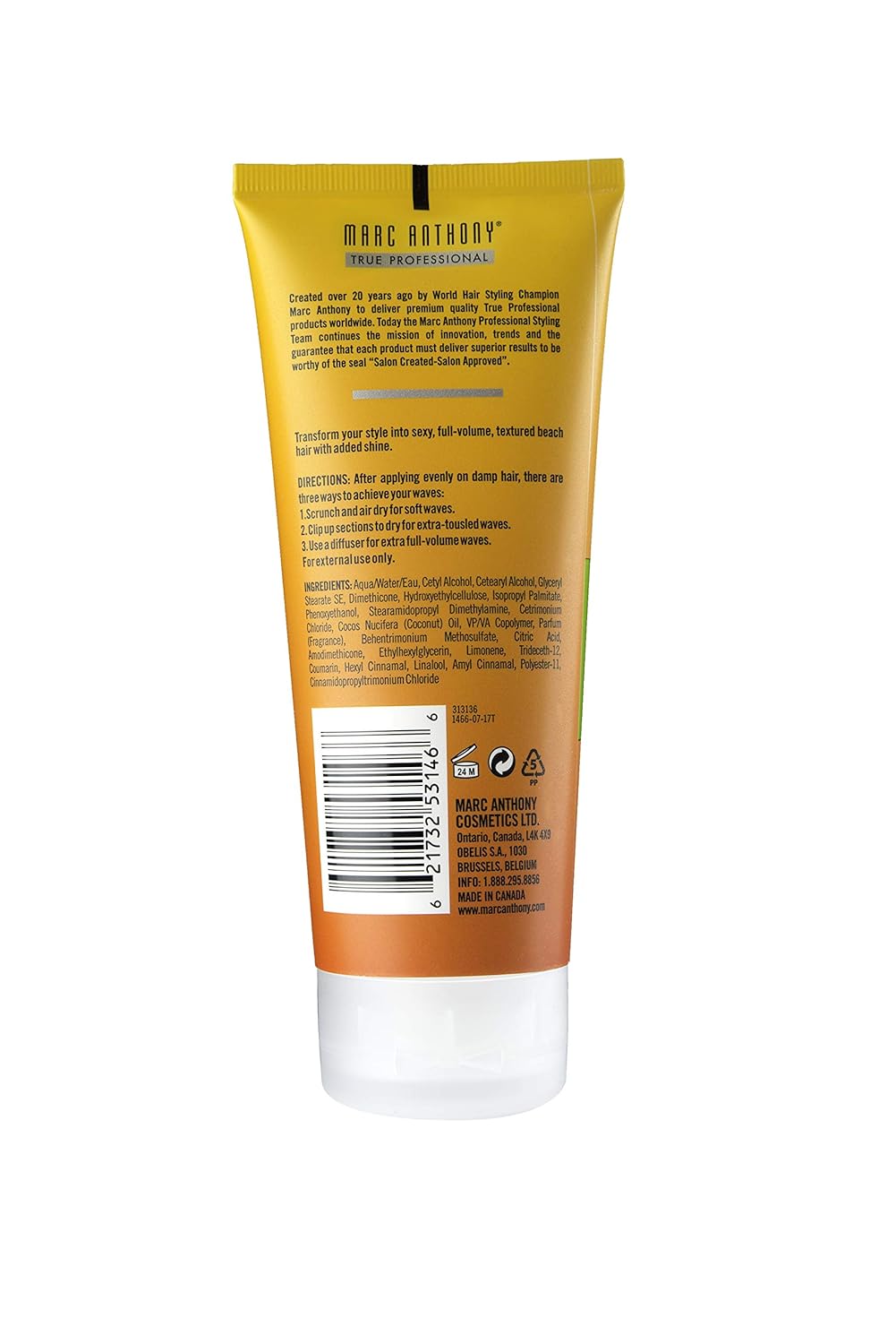 Marc Anthony Coconut Beach Waves Texture Cream 5.9 Ounce (175ml) (AB-146572) : Beauty & Personal Care