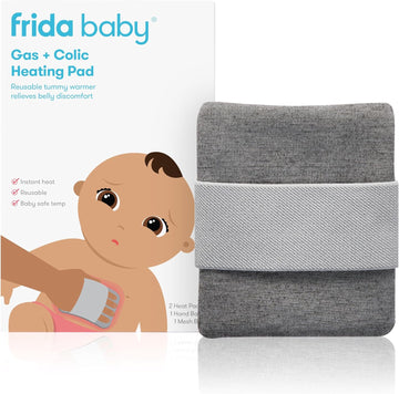 Frida Baby Gas + Colic Heating Pad For Natural Belly Relief | Gentle Heat To Relax + Soothe Bellies | Instant Tummy Warmer | Soothe Colic Discomfort