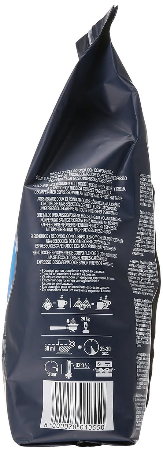 Lavazza Decaf Espresso Bean, 17.6 Ounce