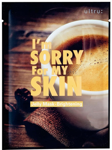 I'M Sorry For My Skin Jelly Face Mask Korean Skin Care, Hydrating Face Masks Skincare Set, Self Care Items For Glow Beauty, Teacher Appreciation Gifts For Women, Pack Of 10 (Coffe Brightening Mask)