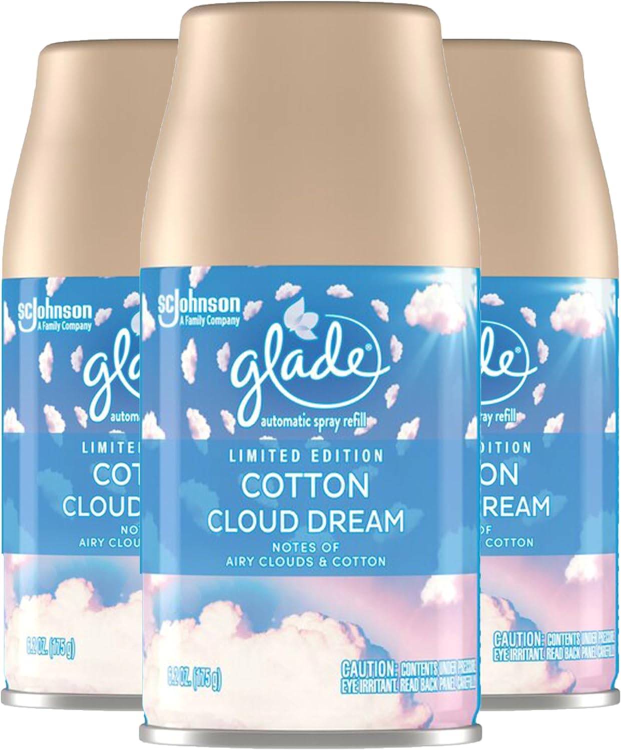 Glade Auto Spray Refills (Cotton Cloud Dream), 6.20 Ounce (Pack of 1)