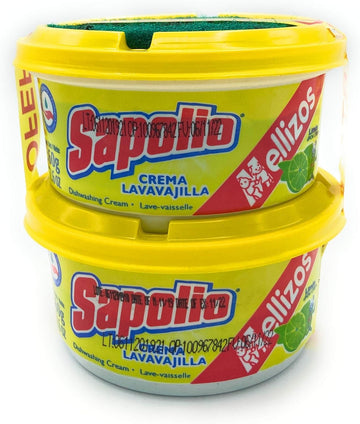 Sapolio Dishwashing Cream Soap 2 Pack 360 g Each Lemon
