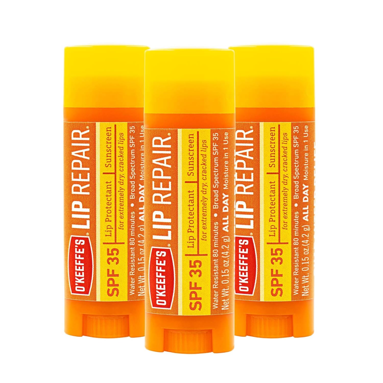 O'Keeffe'S Lip Repair Spf 35 Lip Balm, (Pack Of 3)