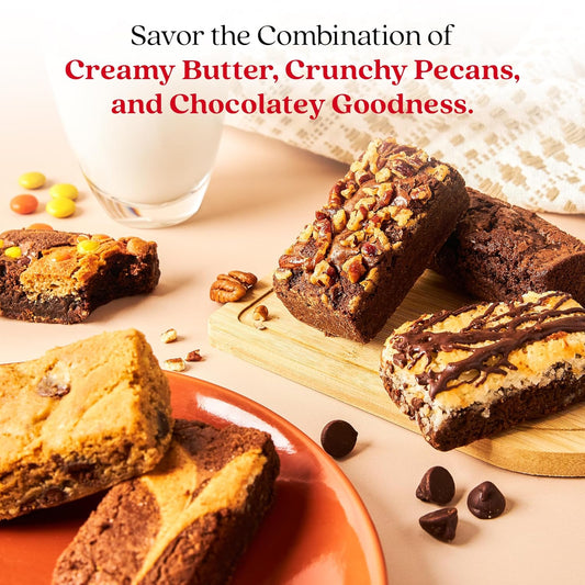 David'S Cookies Assorted Brownies & Crumb Cake Gift Tin 3Lbs - Delicious, Fresh Baked Snacks, Gourmet Chocolate Fudge Slices, Brownies Gift Basket - Ideal Gift For Superbowl & Other Special Occasions