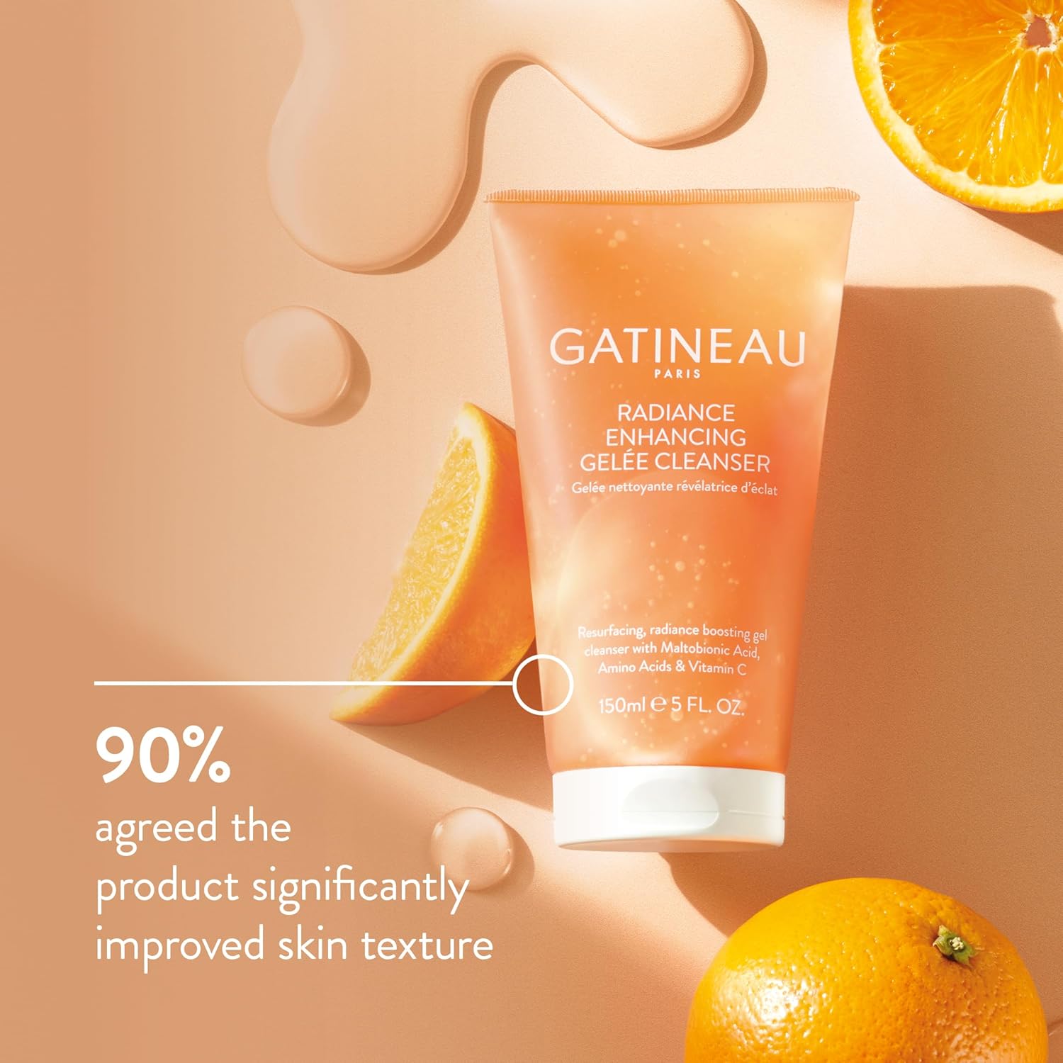 Gatineau - Radiance Enhancing Gelee Cleanser (150ml) Daily Gel Face Wash, Gently Exfoliating with Vitamin C : Amazon.co.uk: Beauty