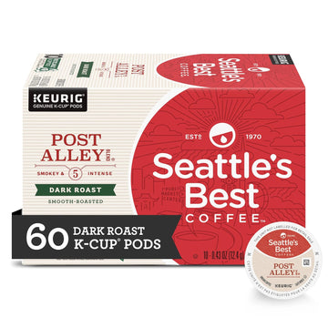 Seattle's Best Coffee Post Alley Blend Dark Roast K-Cup Pods | 6 boxes of 10 (60 Total Pods)