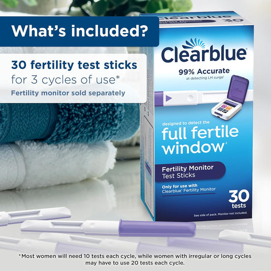 Clearblue Fertility Monitor Test Sticks, 30 Count