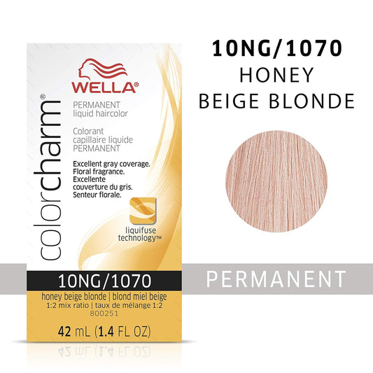 Wella Professionals Invigo Brilliance Color Protection Shampoo & Conditioner, For Fine Hair + Wella Colorcharm Permanent Liquid Hair Color For Gray Coverage, 10Ng Honey Blonde