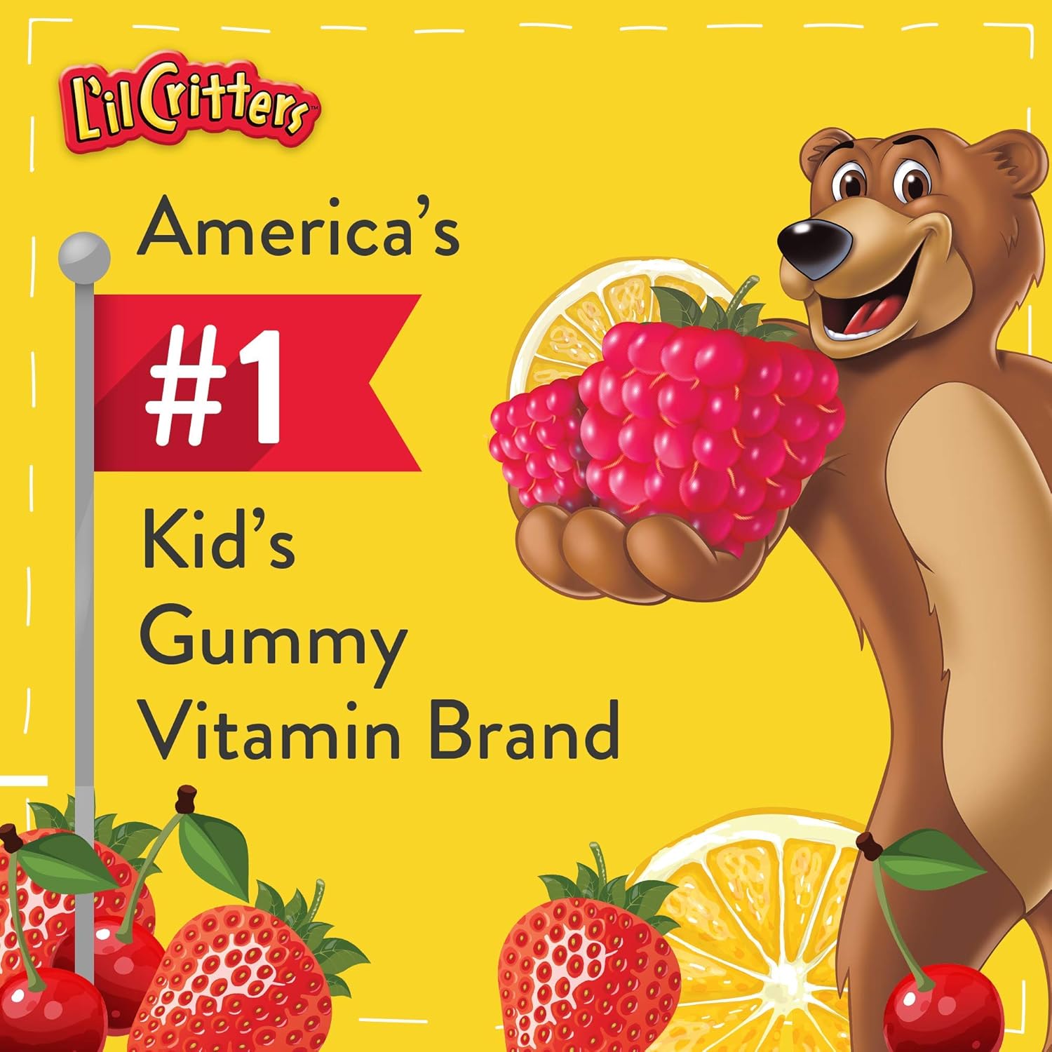 L’il Critters Paw Patrol Gummy Vites Daily Gummy Multivitamin for Kids, Vitamin C, D3 for Immune Support Cherry, Orange and Blueberry Flavors, 190 Gummies : Health & Household