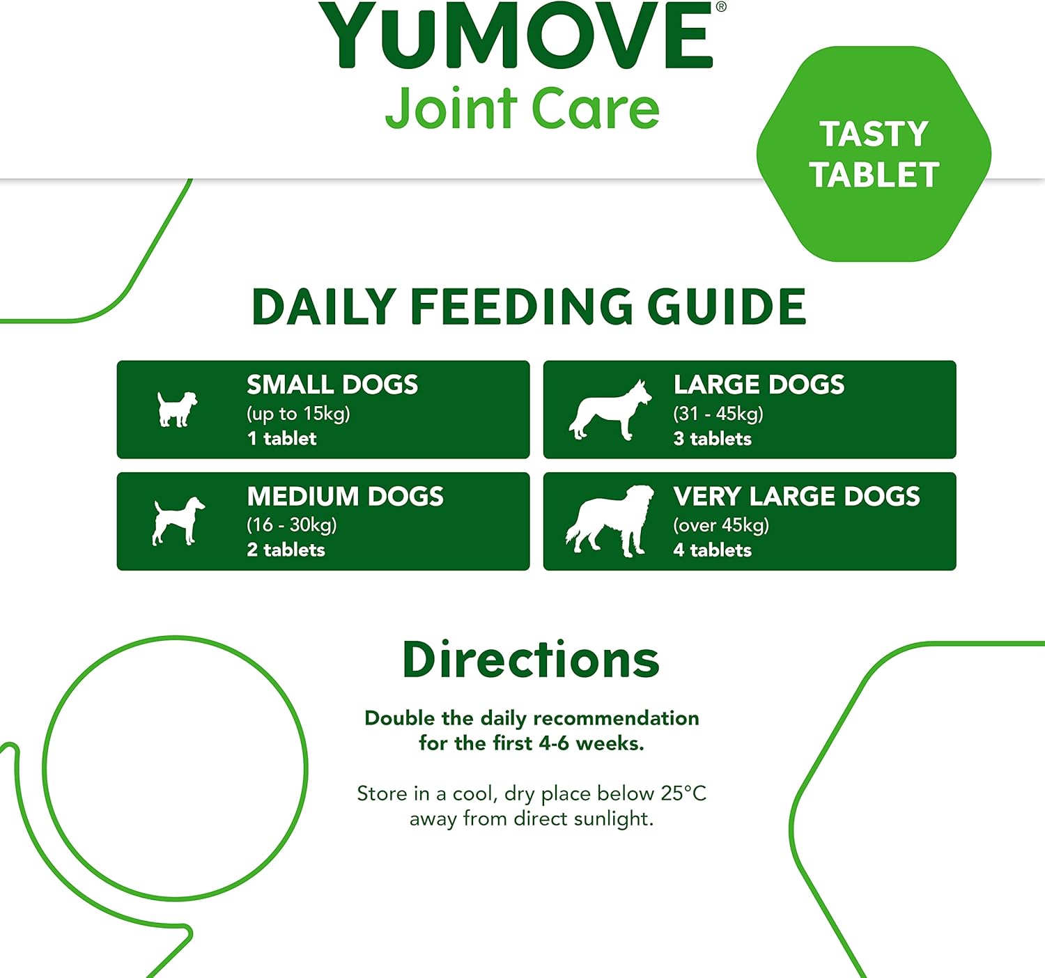 YuMOVE Adult Dog | Joint Supplement for Adult Dogs, with Glucosamine, Chondroitin, Green Lipped Mussel | Aged 6 to 8 | 300 :Pet Supplies