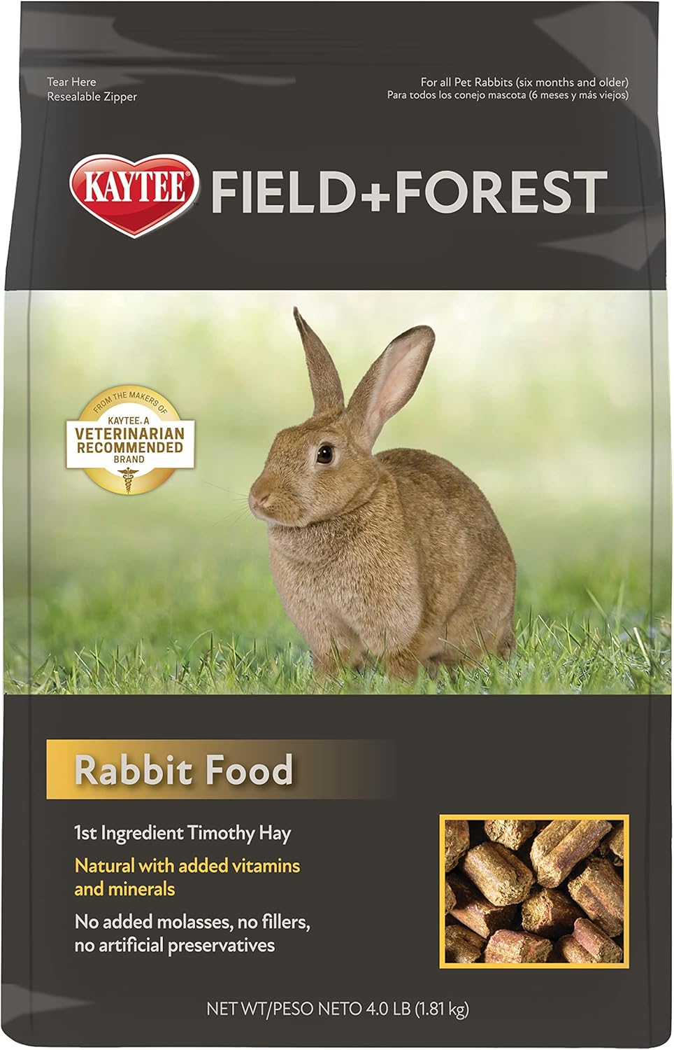 Kaytee Field+Forest Rabbit Food 4 Pounds