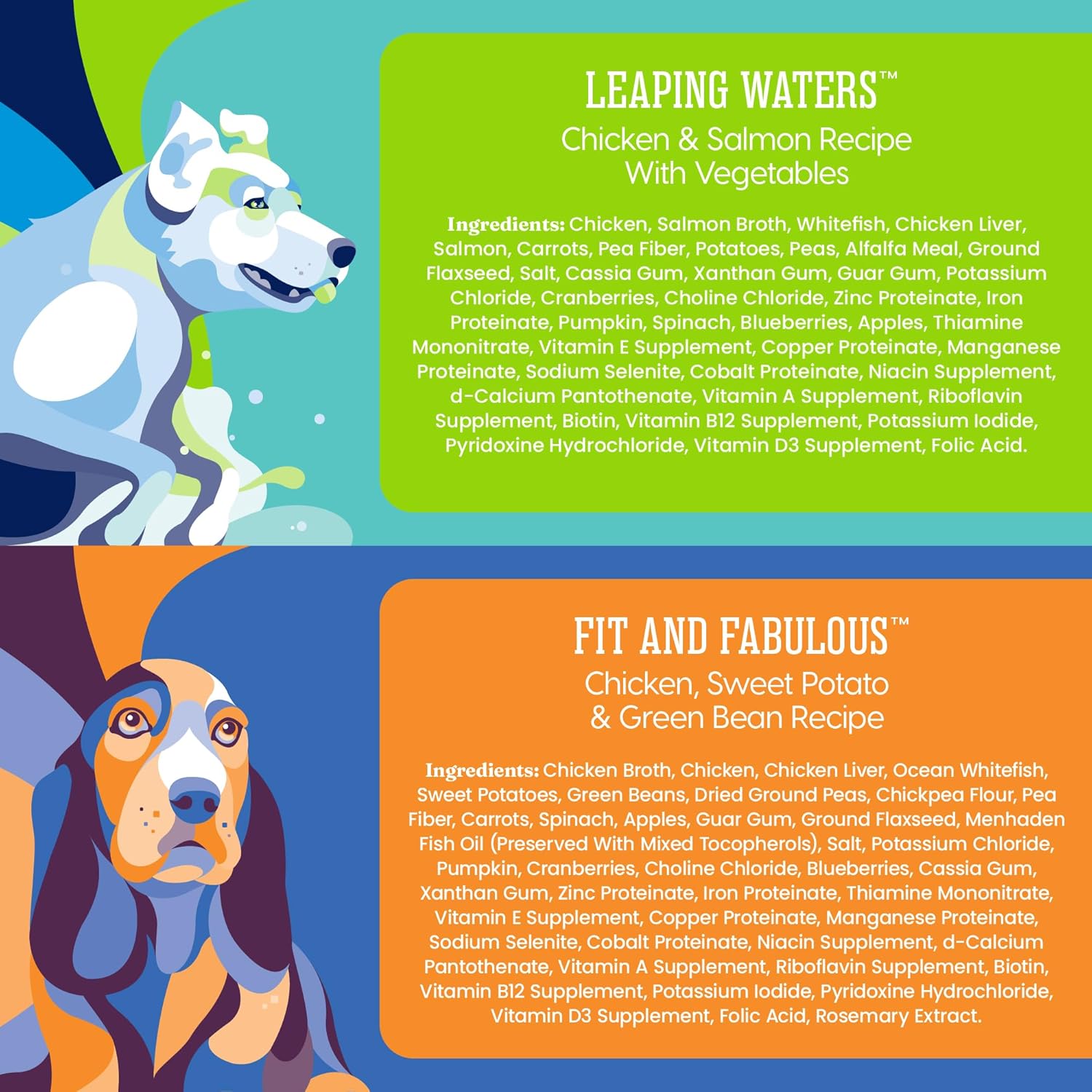 Solid Gold Wet Dog Food Variety Pack for Picky Eaters - Fit & Fabulous Chicken + Leaping Waters Chicken & Salmon Grain Free Canned Dog Food - Made with Real Protein for Sensitive Stomachs - 6 Pack: Pet Supplies: Amazon.com