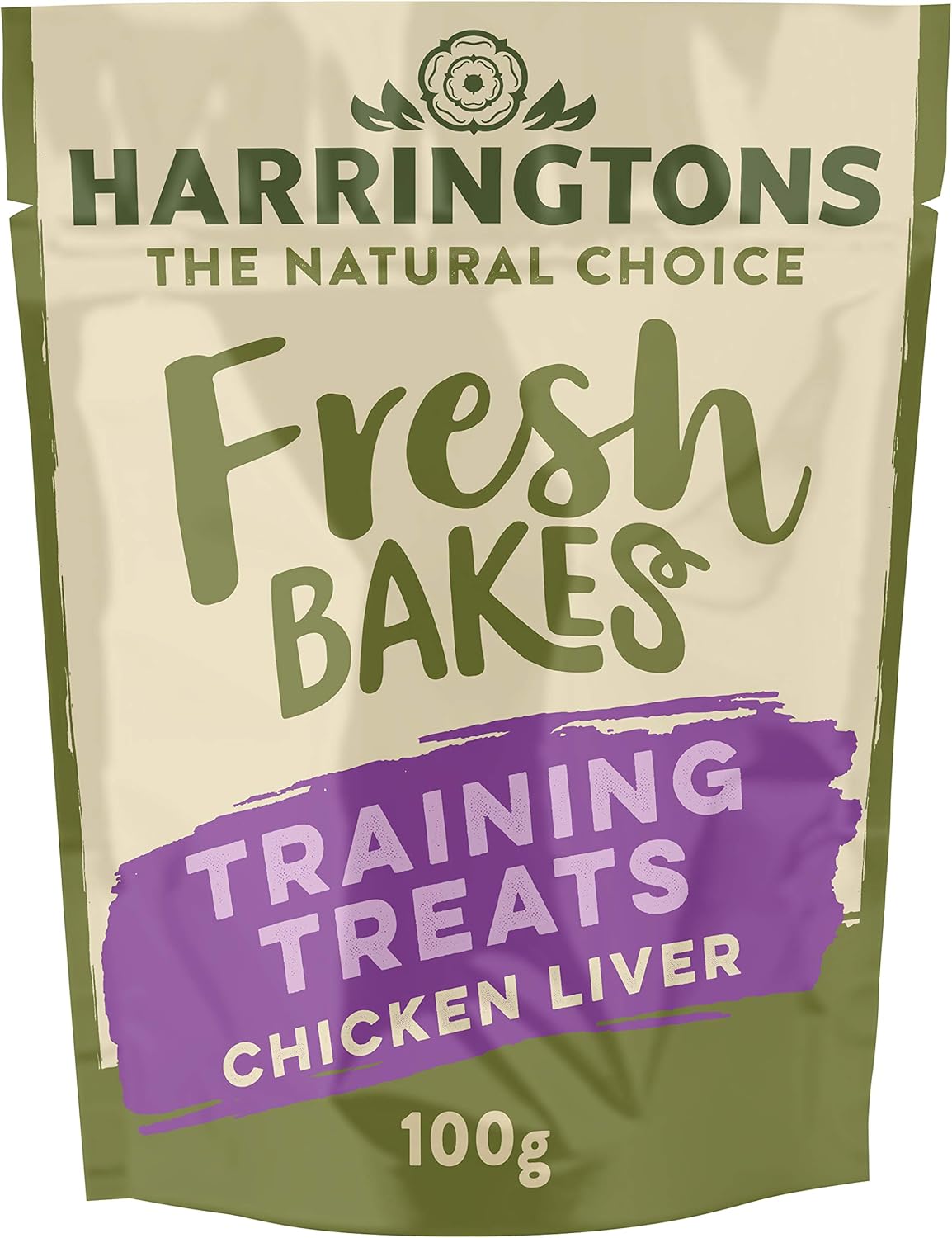 Harringtons Fresh Bakes Grain Free Chicken Liver Training Dog Treats 100g (Pack of 9) - Gently Oven Baked?HARRTT-C100