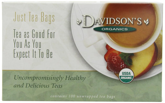 Davidson's Organics, Keemun Congou, 100-count Unwrapped Tea Bags : Black Teas : Grocery & Gourmet Food