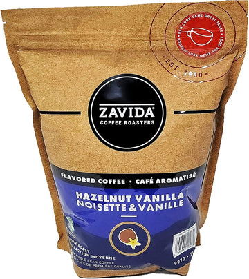 Zavida Premium Hazelnut Vanilla Whole Bean Coffee