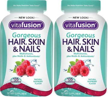 Vitafusion lJQzyZ Gorgeous Hair, Skin & Nails Multivitamin, 135 Count (Pack of 2)