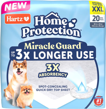 New! Hartz Home Protection Miracle Guard Dog Pads, Xxl Size 20 Count, 3X Absorbency & 3X Longer Use, Won'T Leak And Odor Eliminating