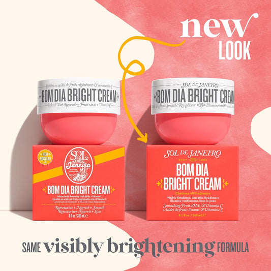 SOL DE JANEIRO Visibly Brightening and Smoothing Bom Dia AHA Body Cream 240mL/8.1 fl oz