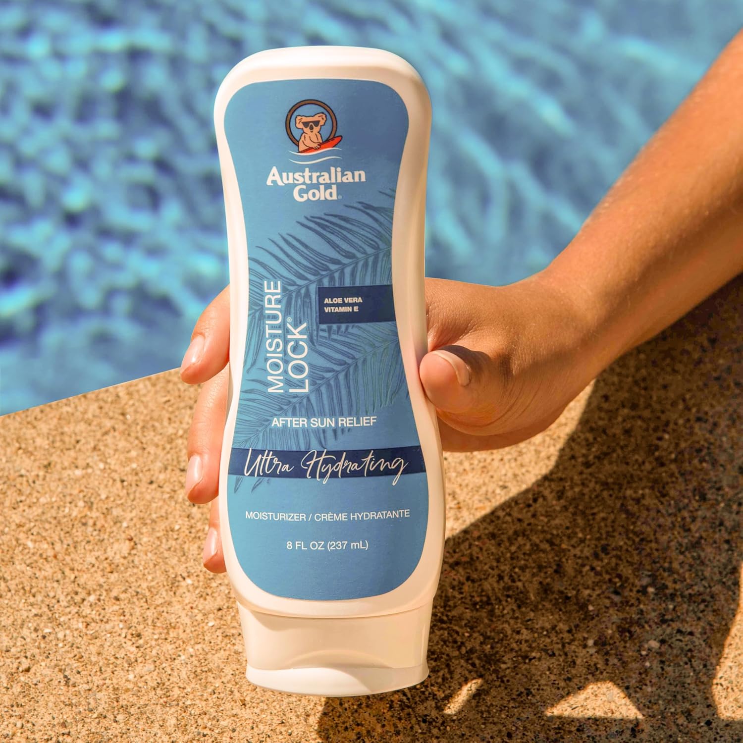 Australian Gold Moisture Lock Tan Extender Moisturizing Lotion, 8 Ounce | Nourish Skin And Lock In Color | Enriched With Aloe & Vitamin E