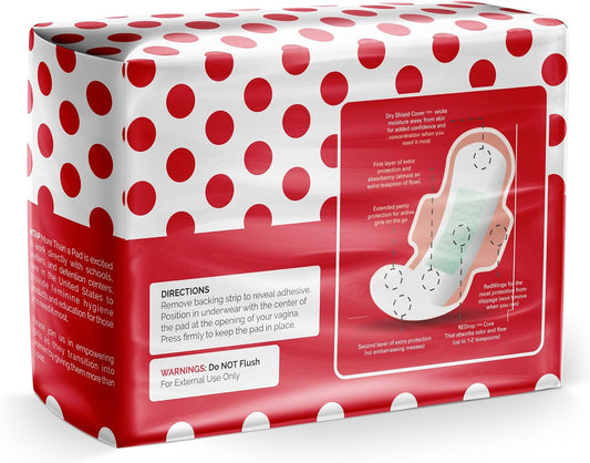 RedDrop Tween Everyday Pads - Reliable Backup for in-Between Days - Ideal for Girls Experiencing Discharge or Unexpected Bleeding