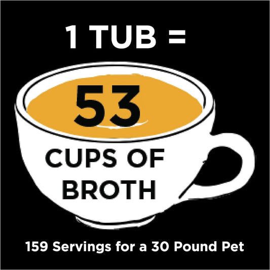 Nature's Diet Pet Bone Broth Protein Powder with Pumpkin, Fish Oil and Turmeric (Chicken, 16 oz = 159 Servings)