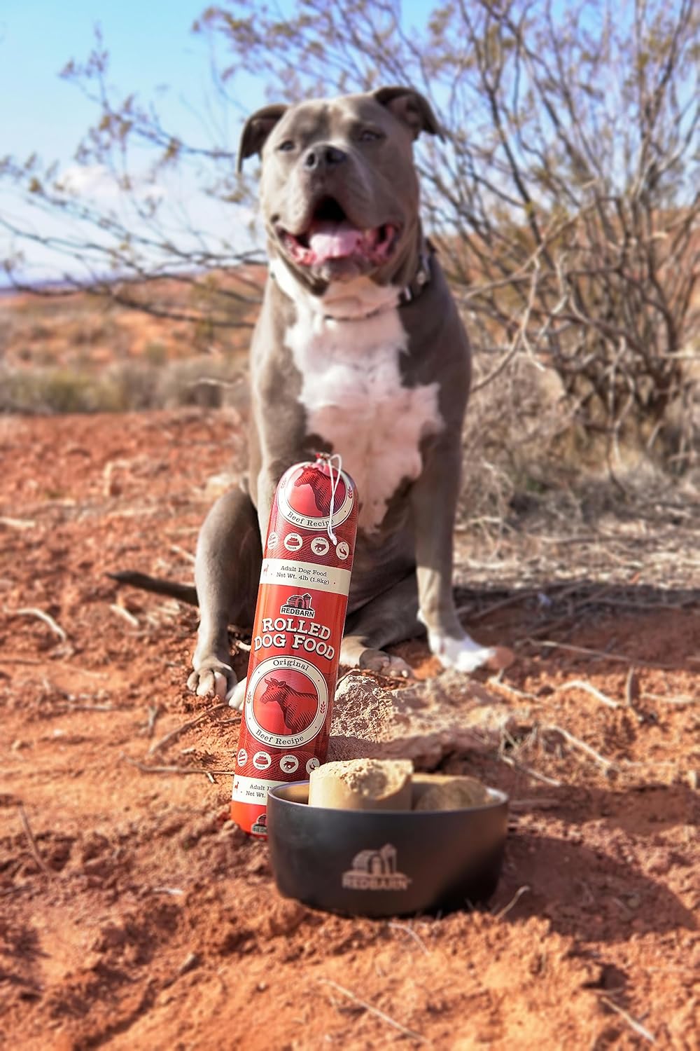 Redbarn Premium Rolled Dog Food, Semi-Moist, Beef Recipe - High Protein Full Feed, Topper, Training Treat, or Pill Pouch - Balanced Meal with Functional Ingredients - 4 lb. (8 Rolls): Wet Pet Food Rolls: Pet Supplies: Amazon.com