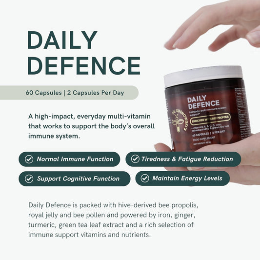 Dr Sosnowski'S | Bee Fuelled | Fight Tiredness & Promote Sustained Energy | Potent B-Vitamin Complex | Vegetable Capsules, 60Ct